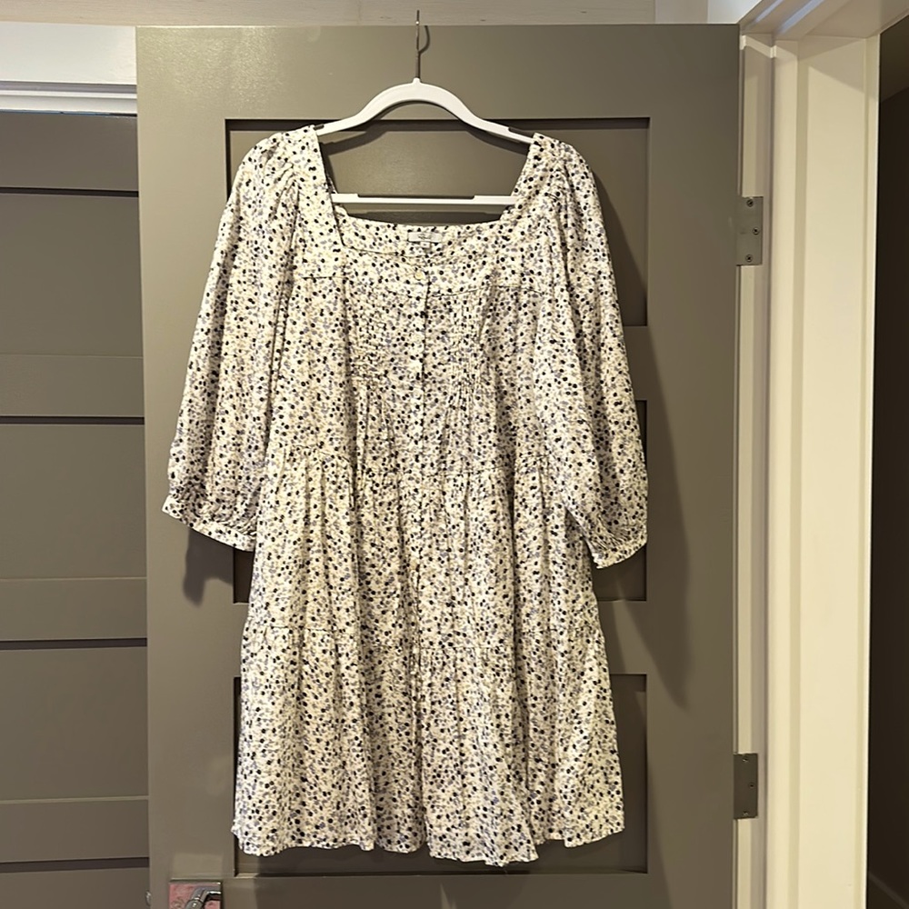 Print babydoll dress